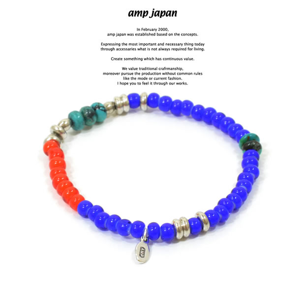 amp japan 15AHK-403NV White Hearts Bracelet