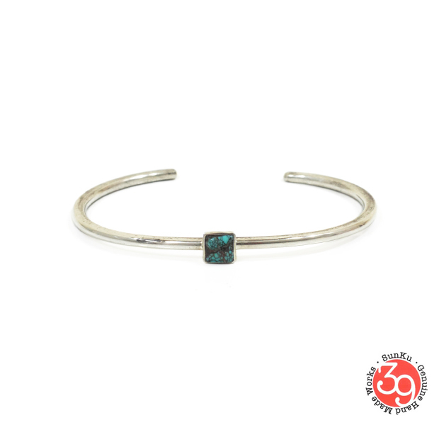 Sunku SK-190 Roller Press Bangle (M)W/Turquoise