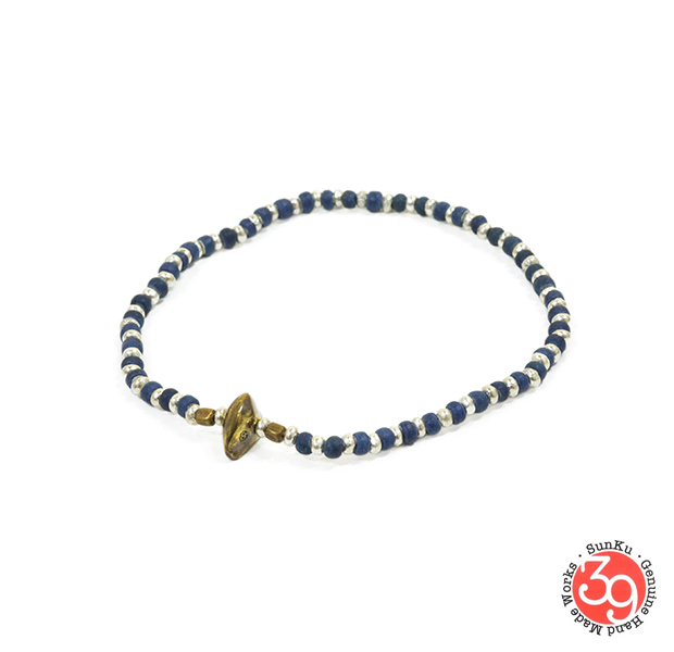 Sunku SK-187 Silver x Beads Anklet