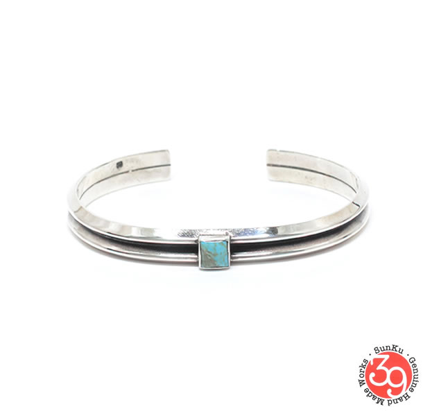 Sunku SK-243 W triangle turquoise bangle