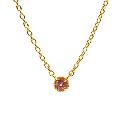 ENO-03/K18 Neckrace Pink Tourmaline