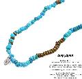 amp japan 13ahk-354 Turquoise Beads Brace & Necklace