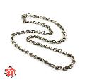 Sunku SK-093 Oval Silver Chain(L)