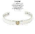 amp japan 14ao-341 flat silver bangle-K10 trip smile-