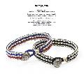 amp japan 15AH-420 Metal Beads Braid Bracelet.