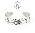 NORTH WORKS W-002 Stamped 900Silver Cuff Bracelet