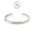 NORTH WORKS W-014 900Silver Round Cuff Bracelet