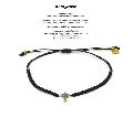 amp japan 16AC-403 Narrow Waxed Cord Bracelet -Petite Croix-