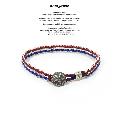 amp japan 16AC-425 Anchor Chain Braid Bracelet -Tricolore-  