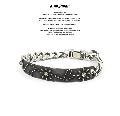 amp japan 16AO-466 Flower Studs ID Plate Bracelet