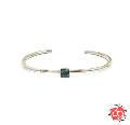 Sunku SK-190 Roller Press Bangle (M)W/Turquoise