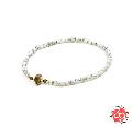 Sunku SK-187 HWL Silver x Beads Anklet