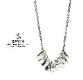 HARIM HRP118SV Rock Beads Chain Necklace