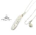 HARIM HRT005WH Feather Necklace /M LEFT