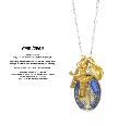 amp japan 16AHK-177 Grand Medaille Miraculeuse Mix Necklace -Blue Epoxy-