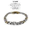 amp japan 17AO-405 Gradation Cavalry Chain Bracelet -Wide-